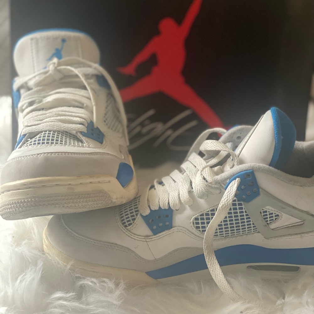 308497 105, Air Jordan 4 Retro Military Blue (2012)
